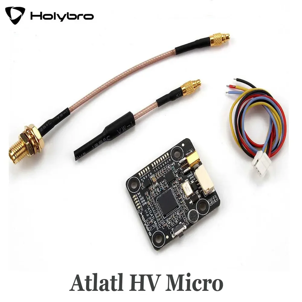 Holybro Atlatl HV Micro 5.8G FPV Video Transmitter 2-4S Lipo 0.5 / 25/200/500/800mW 40CH VTX for FPV RC Multirotor Drone parts