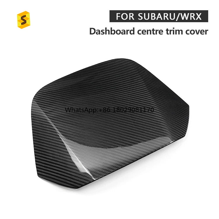 Copertura del pannello degli strumenti per auto in carbonio protezione della decorazione dell'accessorio per interni in vera fibra di carbonio per Subaru WRX