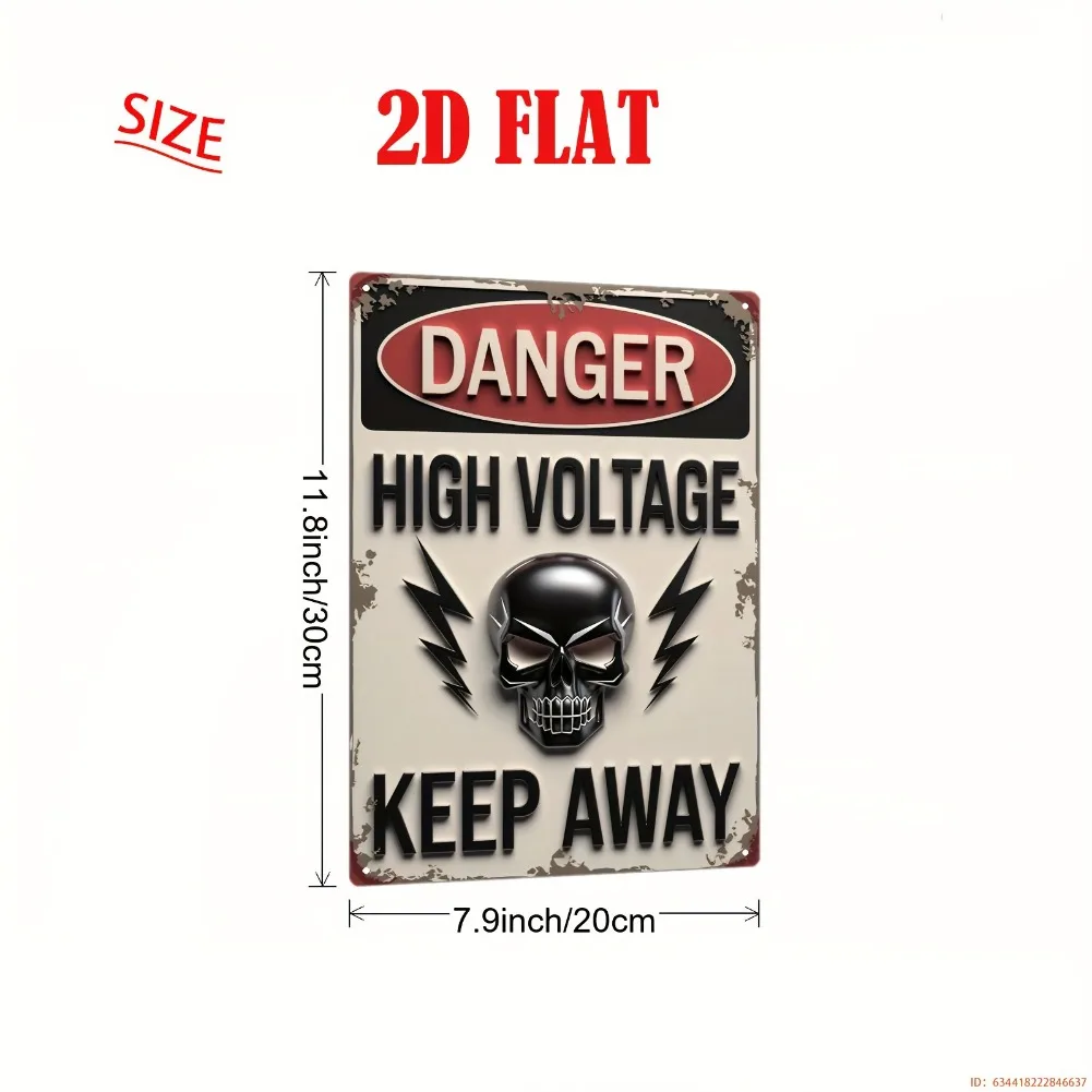 2D Flat, 1pc Vintage Metal Sign | Iron Sheet with 