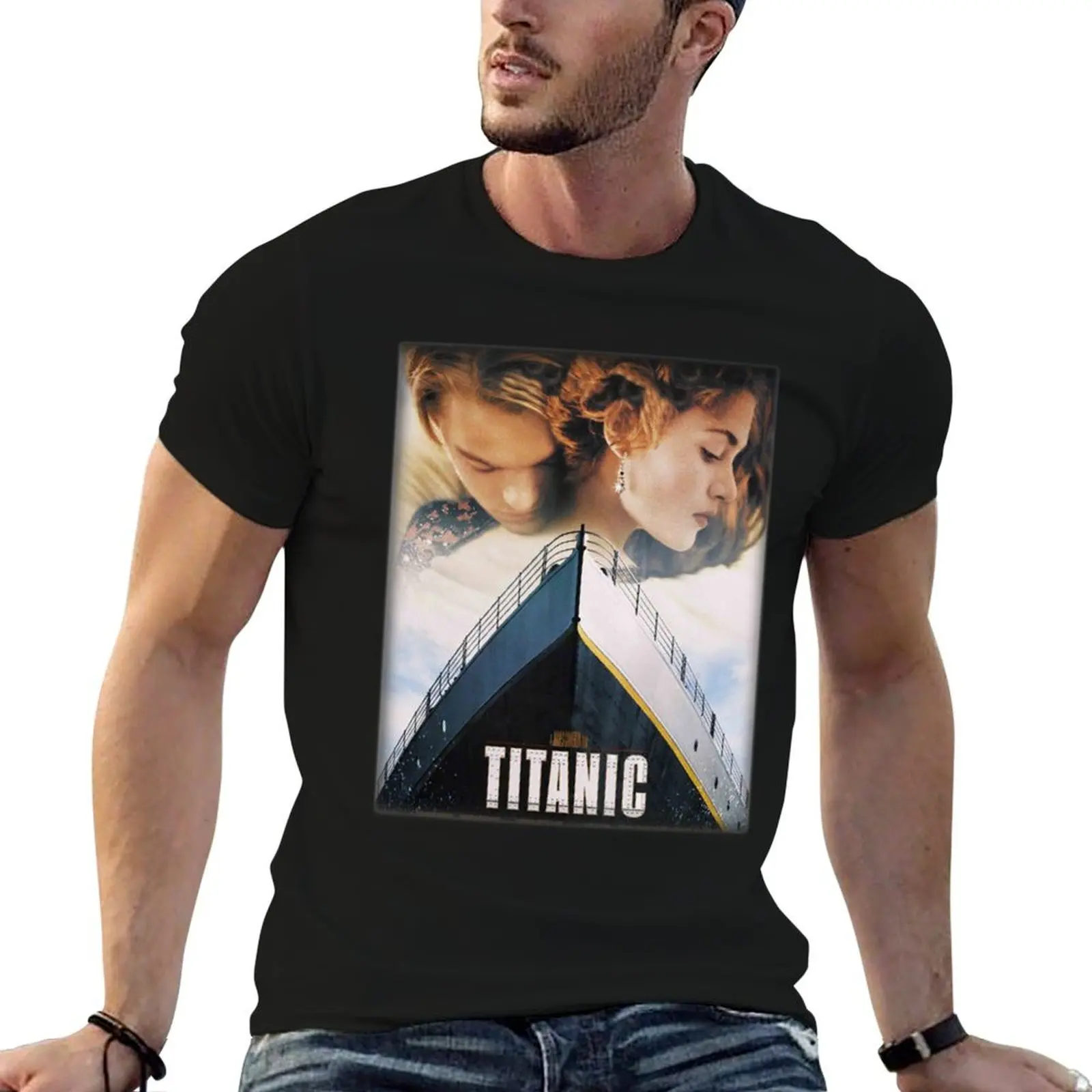

And Character t shirt t shirts T-Shirt Titanic for print anime custom Jack Rose Movie man