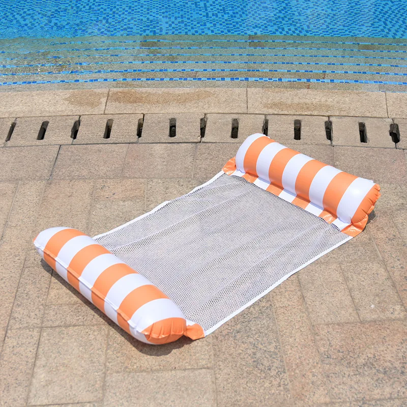 Multi Purpose Inflatable Water Hammock Lounge Chair - 2pcs Pool Floats for Adults Swimming Pool Float Drifter (Without Inflator)