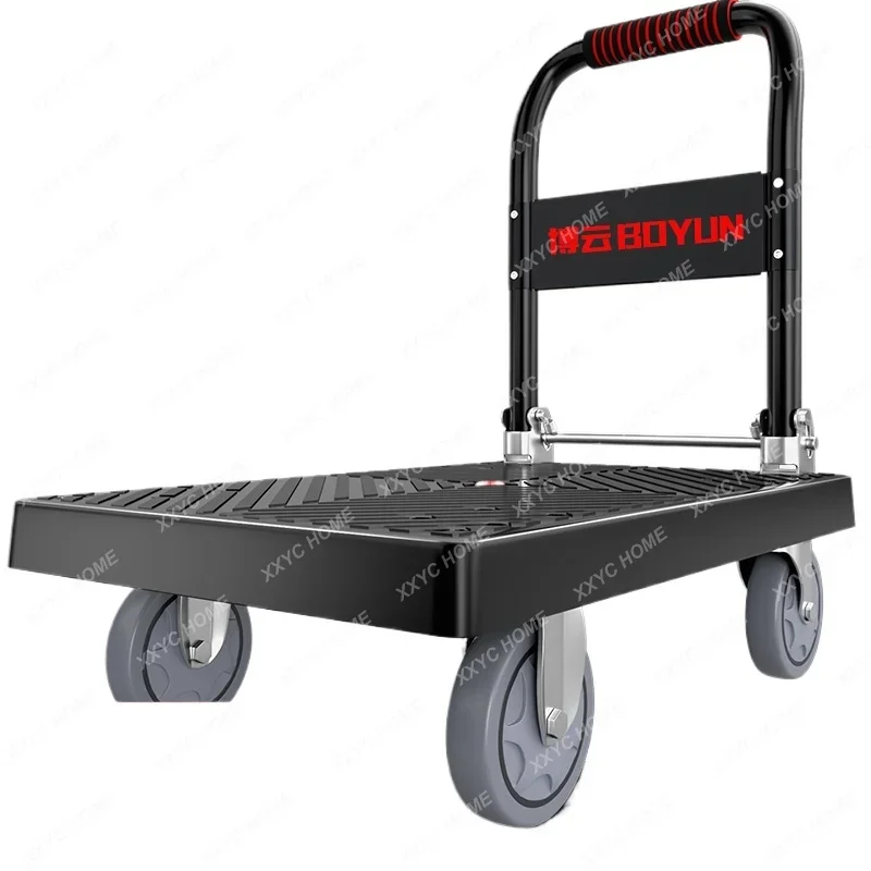 

Boyun trolley, moving cart, trolley, pulling goods, flat truck, home express, silent foldable portable trailer.