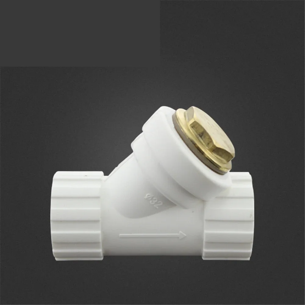 4 نقاط PPR انبوب ماء 32 أنبوب Y-نوع تصفية 25 كامل النحاس الأصفر الكرة صمام 40DN50PVC1 بوصة تسخين أرضية الغاز