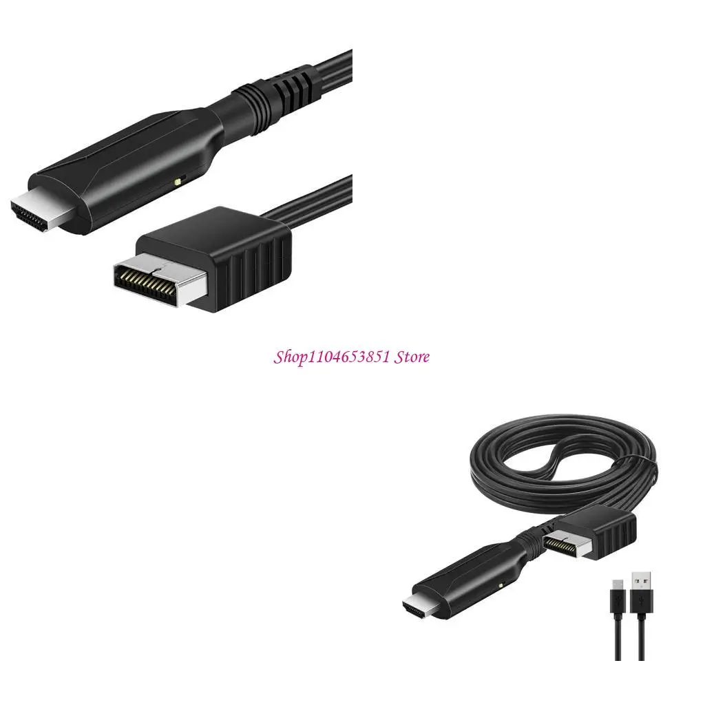 

without Any Delay for PS1/for to HDMI-compatible Adapter 1m Length Converter with 50cmDC Power Cable