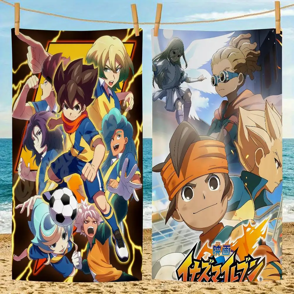 Inazuma Eleven Anime Microfiber Beach Towel Absorbent Quick dry Soft Yoga Swimming Resort Mountain Climbing Towel