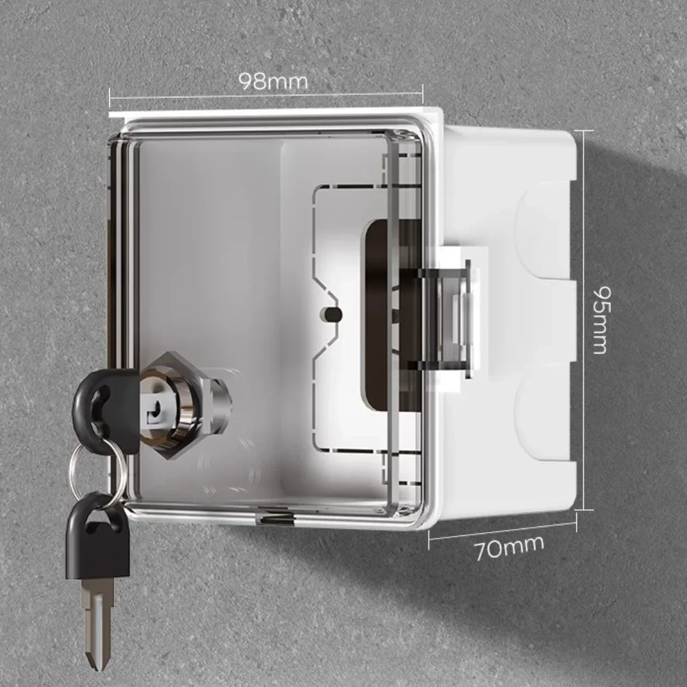 Waterproof Lockable Outdoor Socket Box With 86 Type Electric Vehicle Charging Compatibility And Anti Theft Security