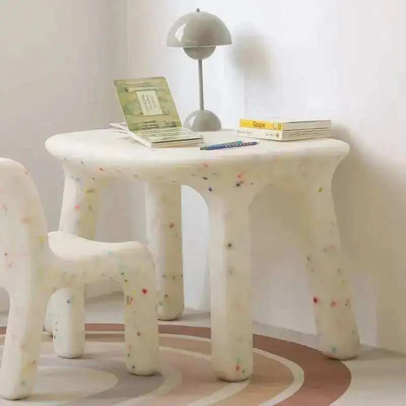 طاولة مكتب بلاستيكية للأطفال في مرحلة ما قبل المدرسة، كرسي مكتب للأطفال، أثاث غرفة الدراسة، مكتب خلع الملابس، مجموعة صغيرة #1