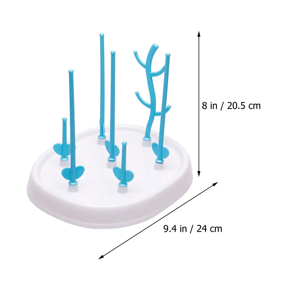 2Pcs Bottle Drying Rack Detachable Heavy Duty PP Drying Stand Keeps Bottles Upright Drains Water Fast Holds Cups Glass Milk