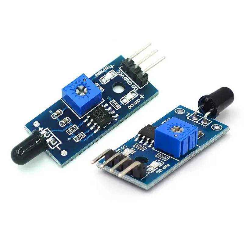 DC 3.3V-5V Infrared 3 Wire Flame Detection Sensor Module IR Flame Sensor Module Detector Smartsense For Arduino