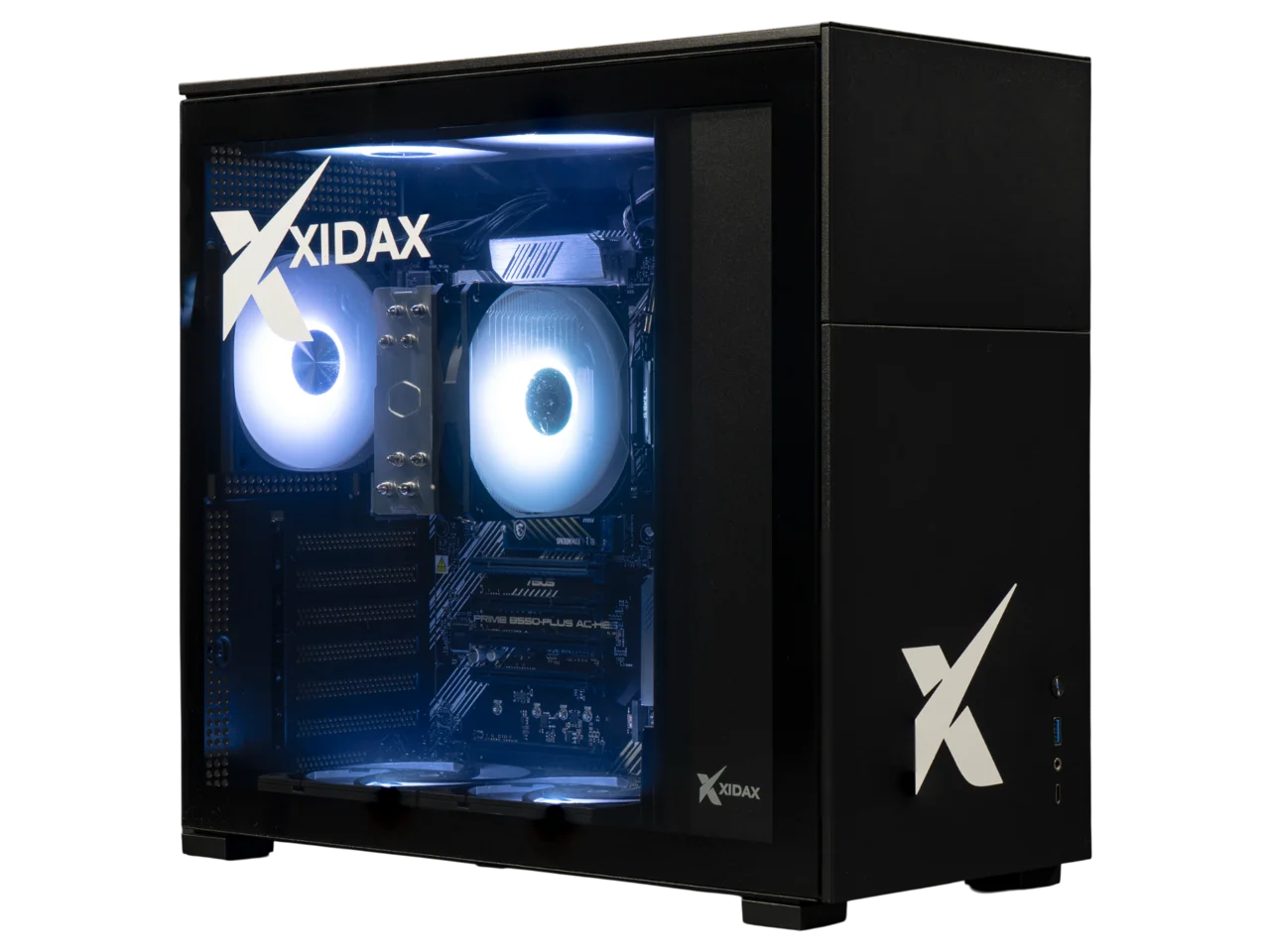 Xidax X-2 Gaming PC - AMD Ryzen 5 5600GT w/ Radeon Vega 7 Graphics | 16GB 3600Mhz DDR4 | 1TB M.2 NVMe SSD | Window 11 Home Xen Black - Assembled & Tested in Utah