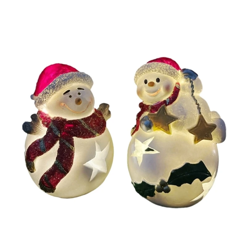 Christmas Creative Little Night Light Multifunction Snowman Decoration for Home