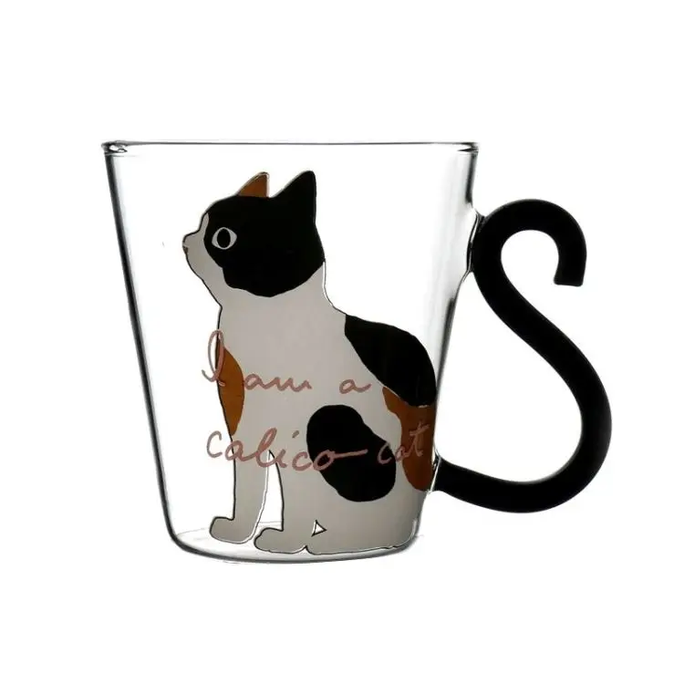 

Heat Resistant Claw Glass Cup Cute Coffee Milk Tea Water Cup Home Use Breakfast round Shape High Temperature Resistant