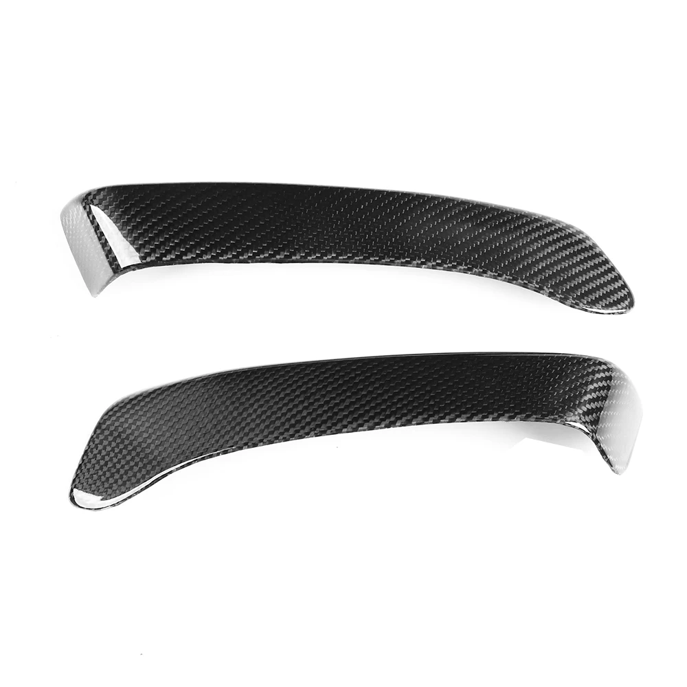 Car Real Carbon Fiber Interior Front Door Pull Handle Trim Left Right Cover Panel Frame Decoration Racing For Hummer H3 2007-10