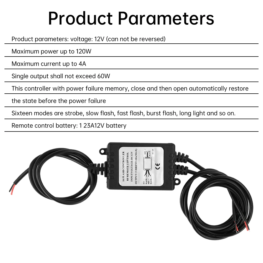 ユニバーサル DC 12V 120 ワットワイヤレスストロボ制御モジュール Led DRL フラッシュコントローラシステム車オートバイバックアップライトフォグランプ