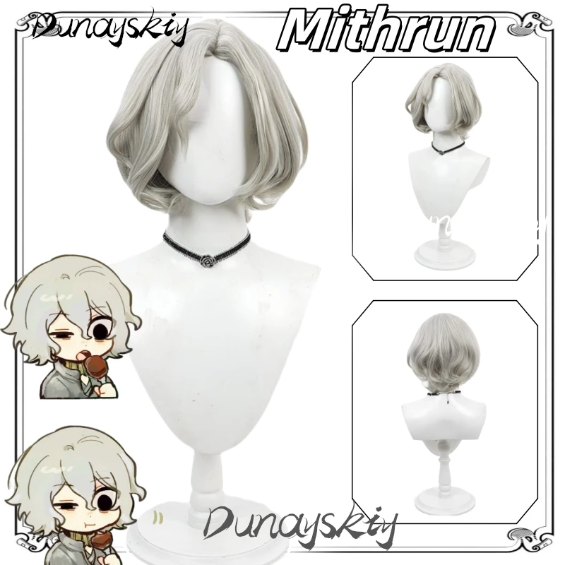 Mithrun Cosplay Wig White Blond Hair Anime Delicious in Dungeon Role Play Hairpiece for Halloween Christmas Customized