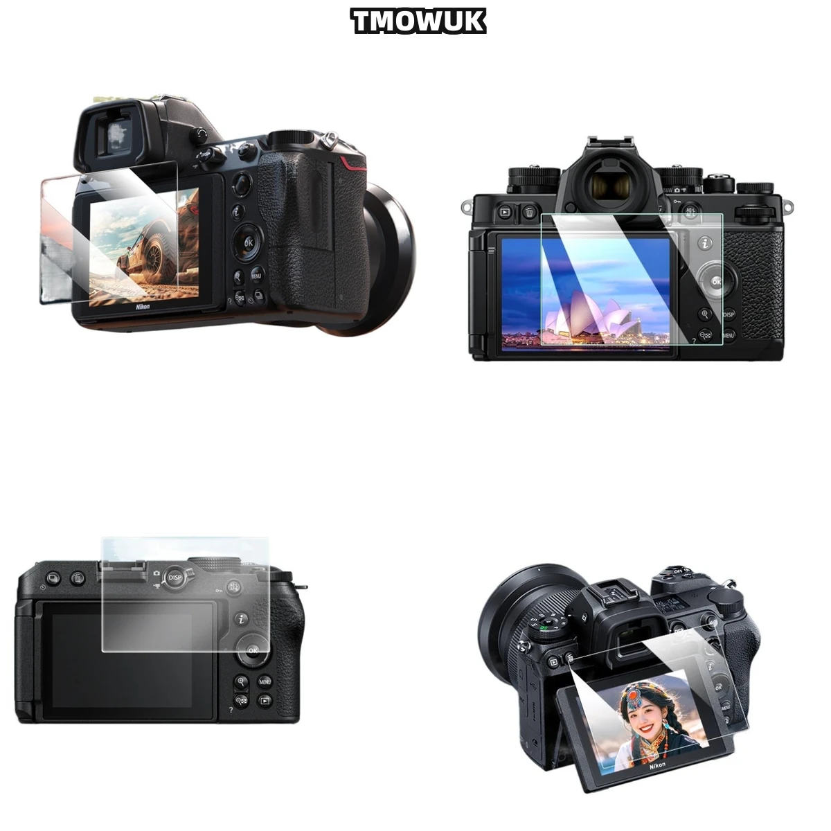 

For Nikon Z50, 9H Tempered Glass Screen Protector, HD Clear Anti-Scratch Film