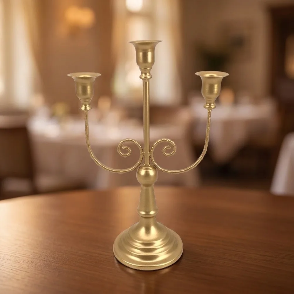 For Retro Metal Candelabrum for Weddings and Festive Events Decorative Table Centerpiece with Vintage Style Design