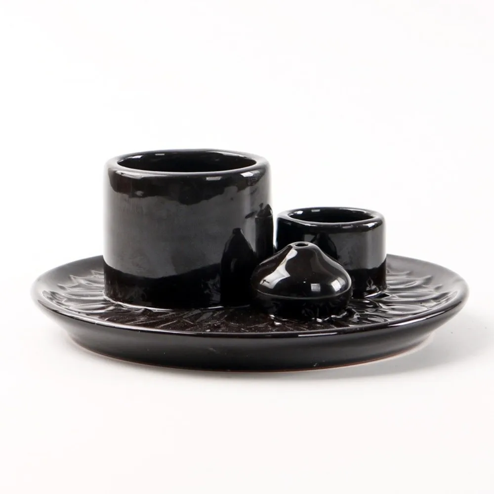 Gift Ceramic Incense Burner Multifunctional Decorative Incense Stick Holder Simple Design Vintage Candle Holder Meditation
