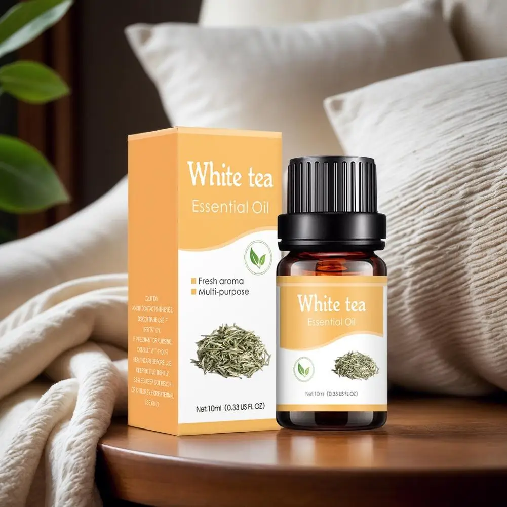 

6 Flavors 10ml Essential Oils For Aroma Diffuser AirHumidifier Home Water-soluble Lavender Rose Eucalyptus White Peach Oolo F7Q6