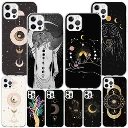 Moon Mystery Totem Witche Phnoe Case for Iphone 17 Air 16 11 12 13 Mini 14 Plus 15 Pro Max 7 8E SE 2020 16ProMax Phone Cover Coq