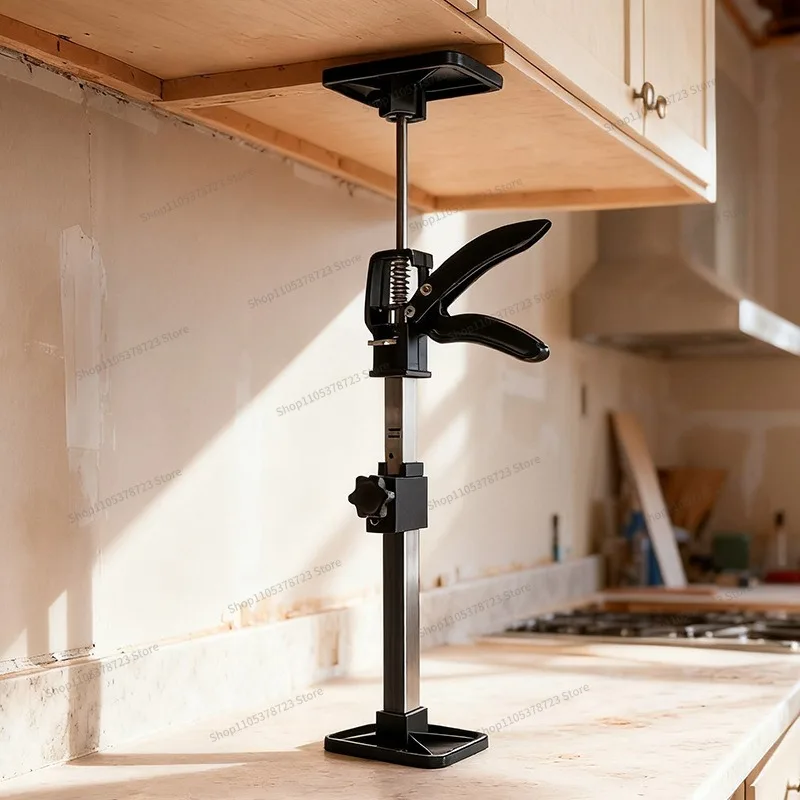 For Woodworking Telescopic Support Rod Cabinet Hanging Cabinet Install Crane, Raise Stainless Steel Support Frame