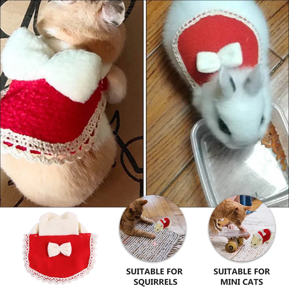 Hamster Clothes Small Animal Apparel Dreses Pet Outfit Bow Vest Animals Costume