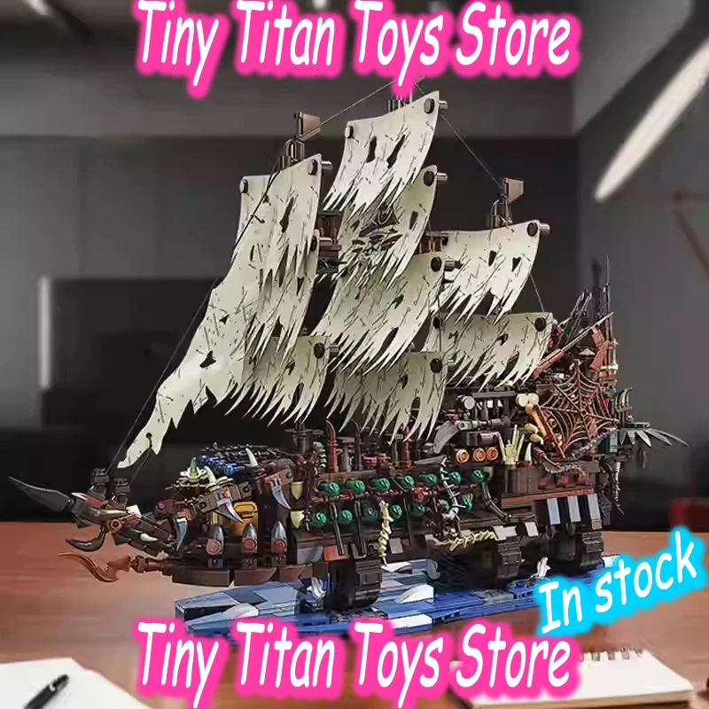 

Бестселлер, 2159 шт., пиратский корабль, сборка высокой сложности, строительные блоки, частицы, строительная модель, фанаты, подарок на день рождения, фестиваль