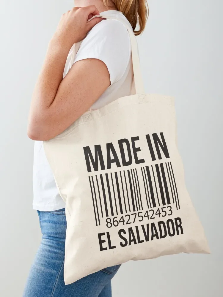 Made in El Salvador Tote Bag tote bag มหาวิทยาลัย กระเป๋าโท้ทผู้หญิง กระเป๋าขนม
