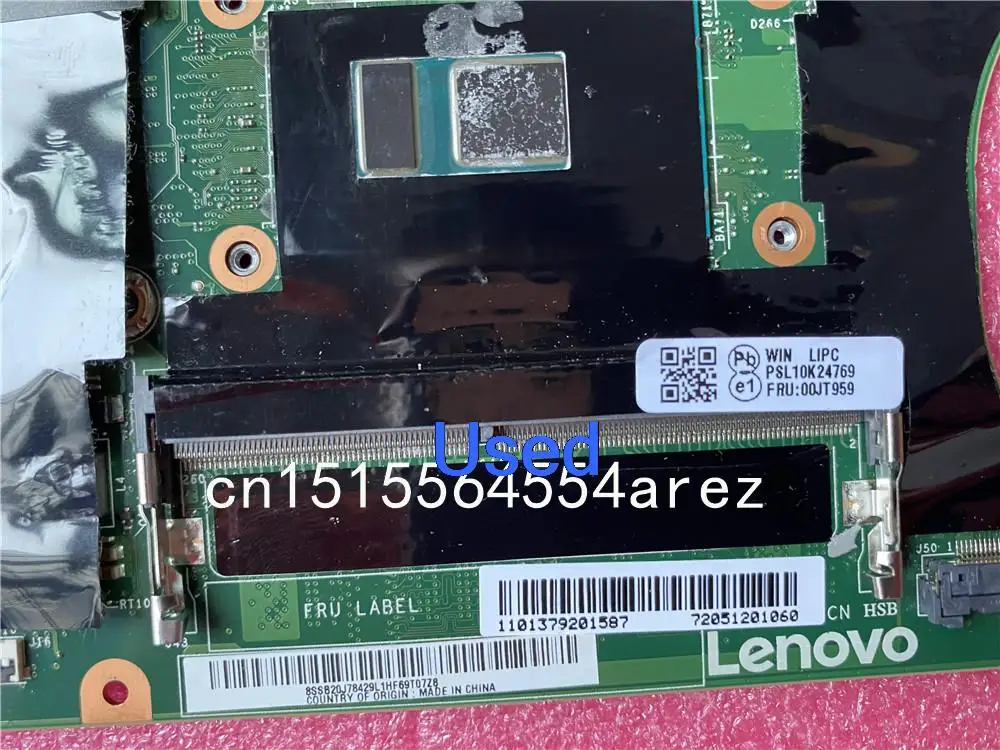 Imagem -03 - Usado para Lenovo Thinkpad T460s Computador Portátil Placa-mãe Mainboard I76600u Uma 4g 00jt959