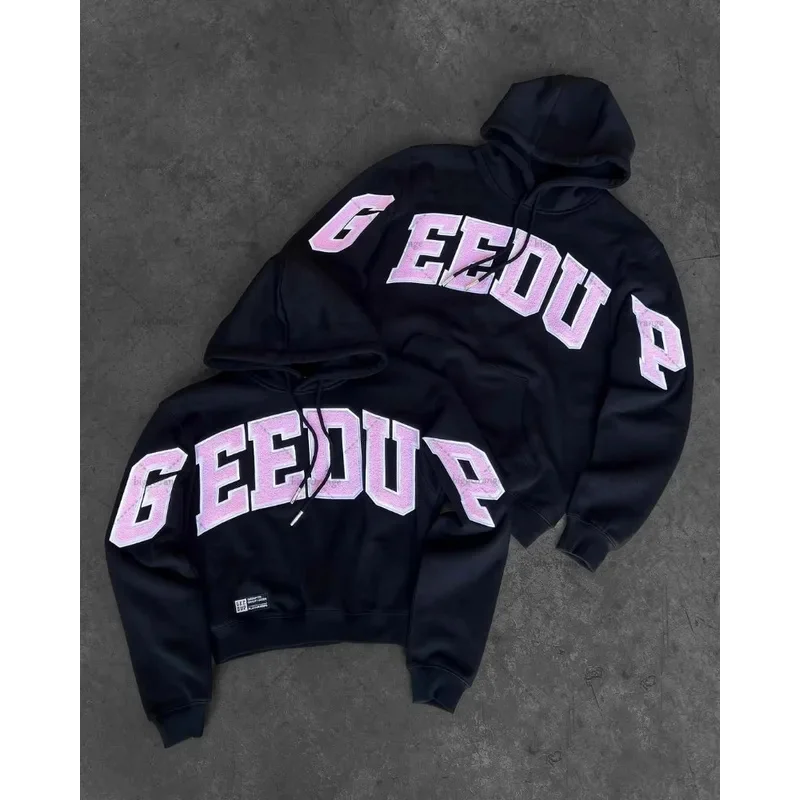 ❤ ❤ 2025 ملون إلكتروني طباعة المتضخم هوديي المرأة الأوروبية والأمريكية الشارع ملابس عصرية ريترو بسيط البلوز S جديد ★ ☆