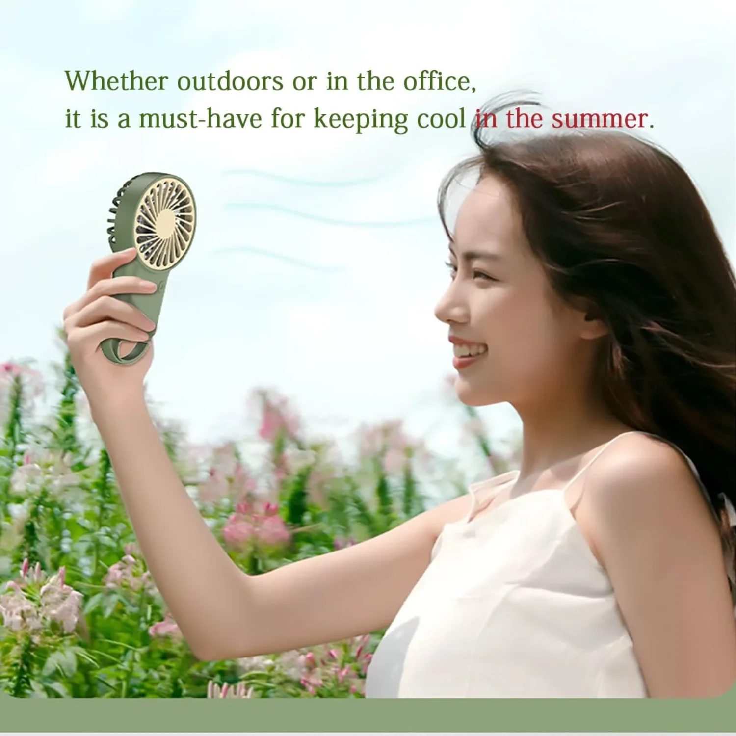 Personal Fans Mini  Fan,Portable Hand Fan with USB Rechargeable, Speeds Adjustable,2 in 1 Small Personal Fan,Desk Fan Portable  