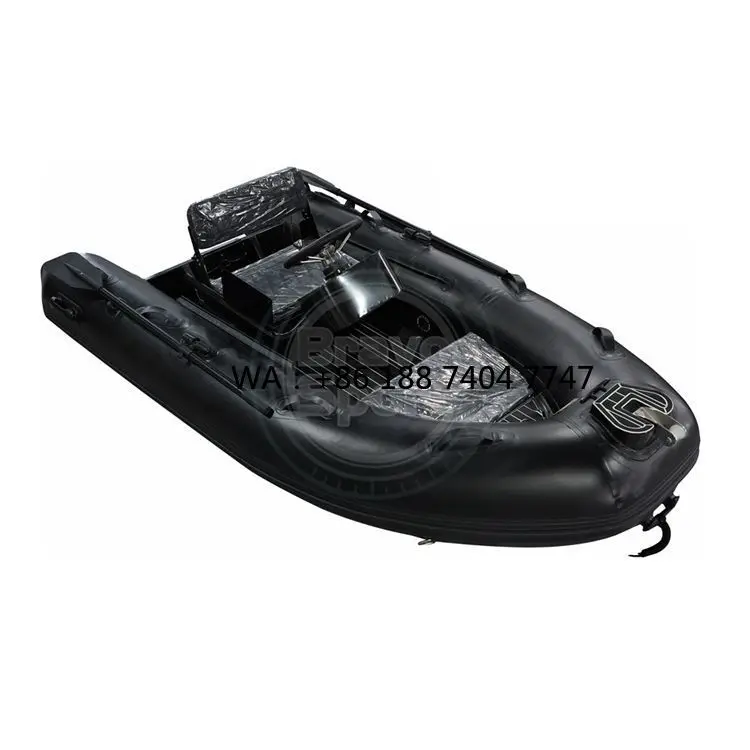 Hot Selling RHIB300 CE Certified Fiberglass Hull Hypalon/PVC Rigid Inflatable Boat for Fishing