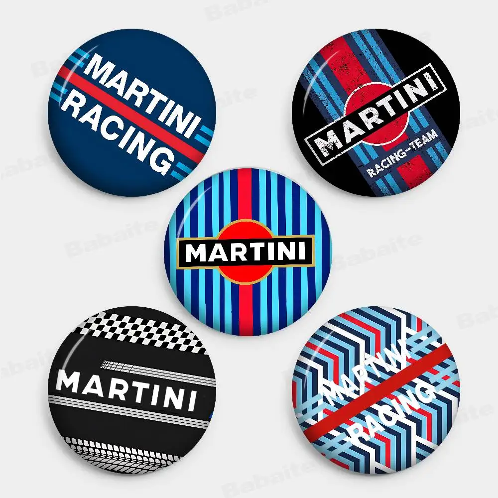 M-Martini Racing Anime Brooches Cute Cartoon  Badge Jacket Jeans Lapel Pin Gift Accessorie