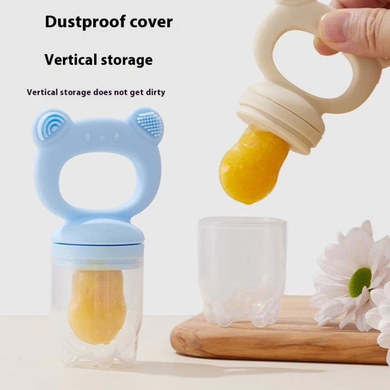 

Помощник для прекращения ребенка. Силиконовая кормушка для еды и лоток для льда. Комбинированный способствует развитию жевания со съемным дизайном.