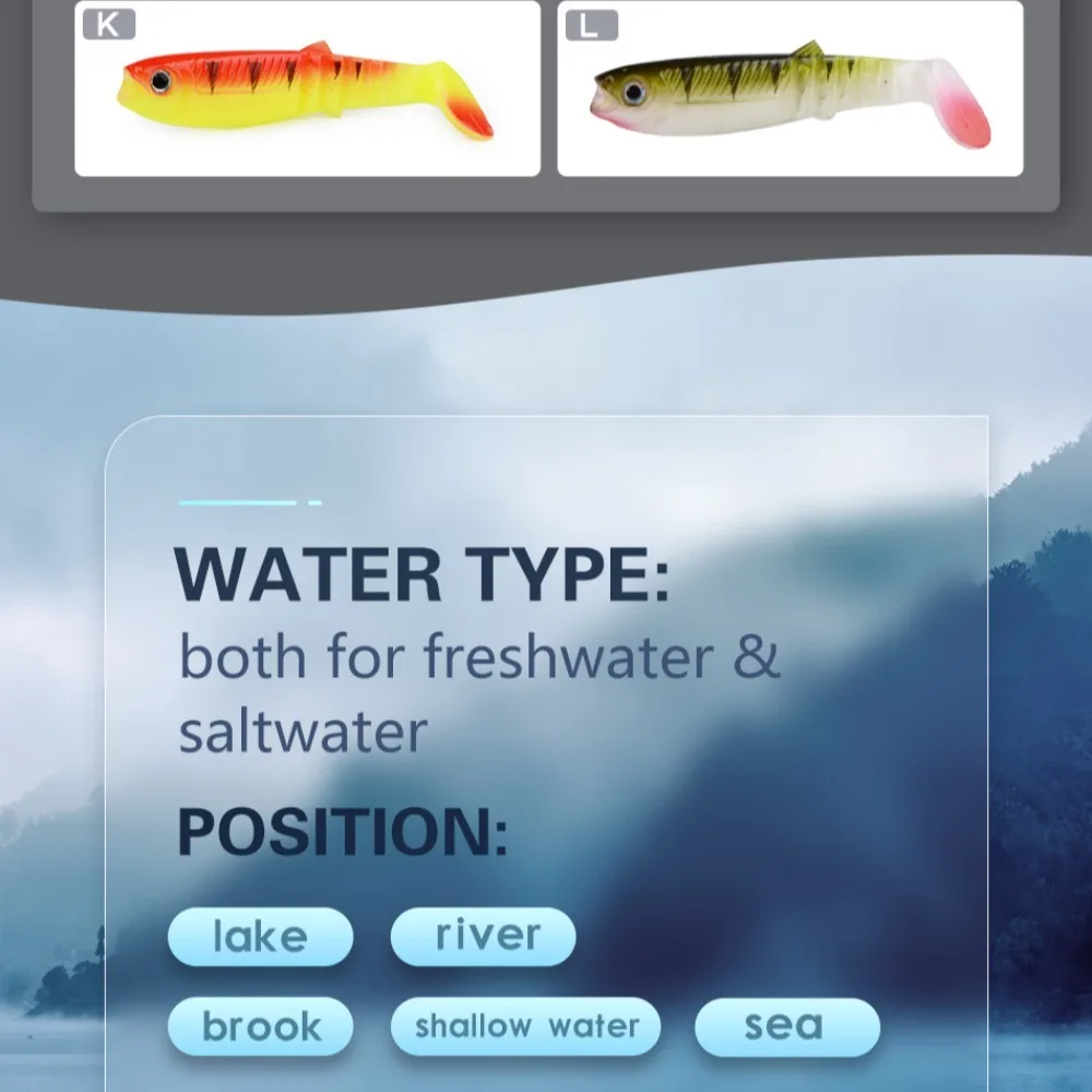 5 قطعة 10.5 جرام 10 سنتيمتر الصيد إغراء T الذيل بليك مجداف الذيل الصيد لينة السحر أكلة لحوم البشر عيون ثلاثية الأبعاد الاصطناعي لينة السحر