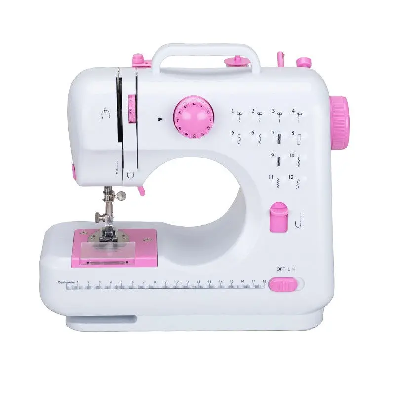 Multi-Purpose High-Speed Manual Home Use New Pink Mini Sewing Machine with 12 Stitches Eco-Friendly