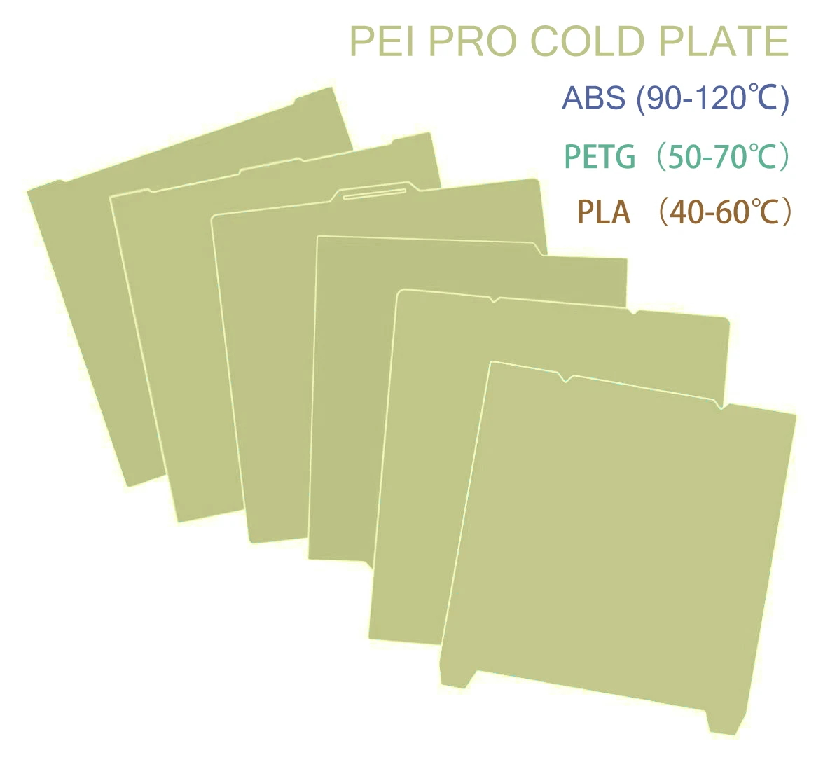 PEI Pro Cold Plate For Bambu Lab H2D H2S A1 P1 X1C P2S H2C Cool Build Plate For Anycubic Kobra S1 Creality K1 Ender 3 Kobra 3