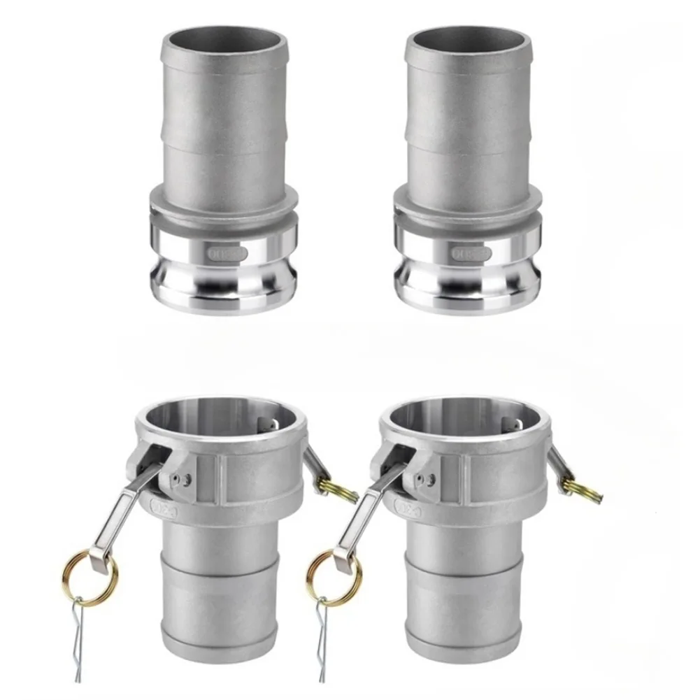 2pcs Aluminum Camlock Cam & Groove Hose Fittings Leak-Free Connections For Agriculture Industrial Applications