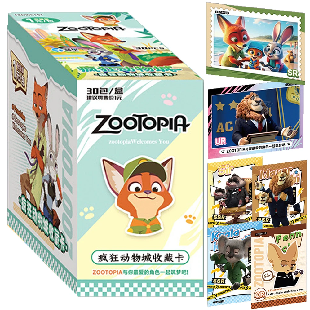 

Original Zootopia Card For Child Finnick Duke Weaselton Fantasy Adventure Animated Movie Limited Game Collection Card Kids Toys