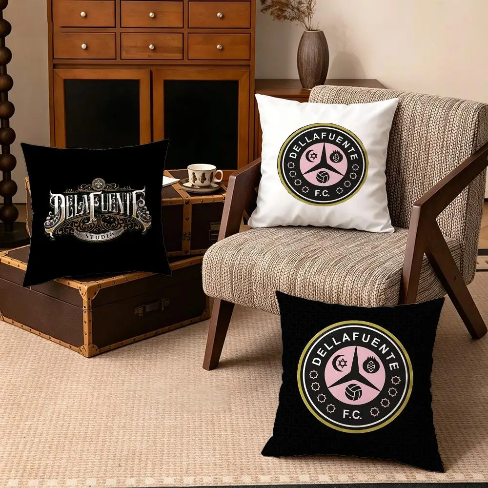 Celebrity-DELLAFUENTES Cushion Cover Soft Velvet Cushion Cover Set 4Pcs 50x50 45x45 Zipper Pillowcase for Home Decor