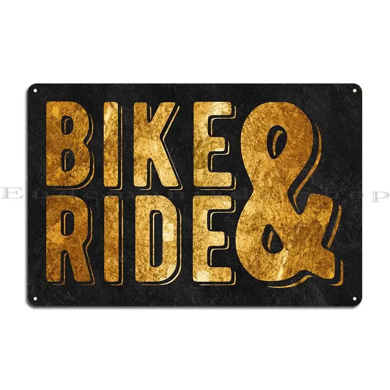Ride And Bike Metal Plaque Poster Create Club Customized Wall Custom Cinema Tin Sign Poster