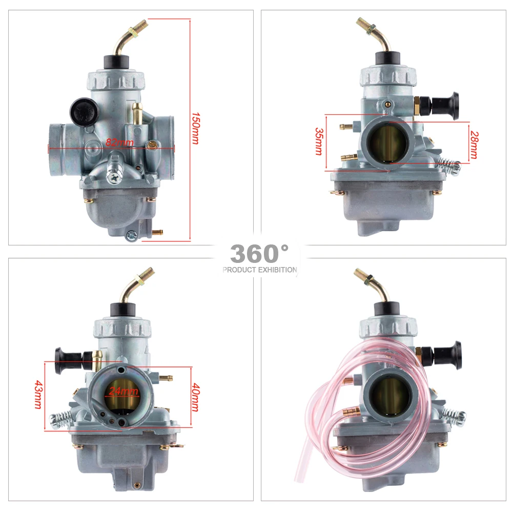 Gaźnik motocyklowy 28mm gaźnik dla Yamaha DT125 RX125 DT RX 100 125 125LC 125MX MX100 MX175 TZR125 2-suwowy dla Mikuni VM24