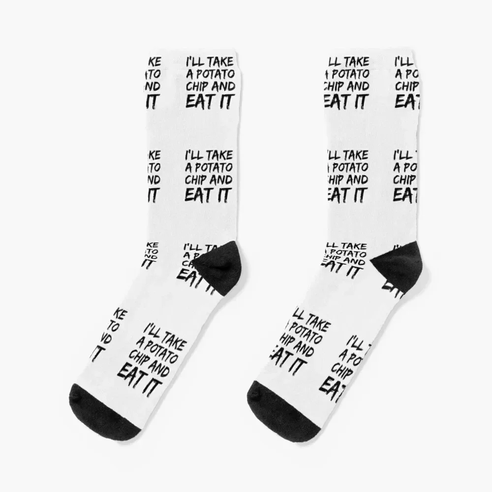 I'll take a potato chip and eat it Socks sport Soccer colored luxe Male Socks Women's