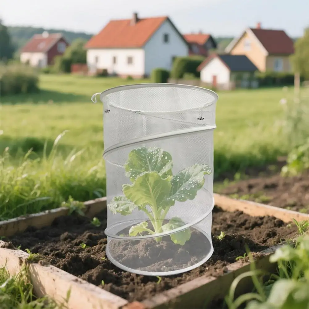 pop-up-plant-insect-netting-round-foldable-plant-protector-netting-mesh-garden-netting-stakes-vegetables-garden-plant-guard