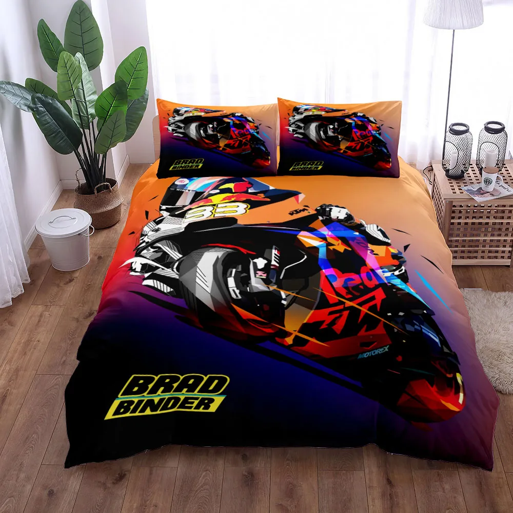 

Motor Race Duvet Cover Set King Queen Double Full Twin Single Size Bed Linen Set