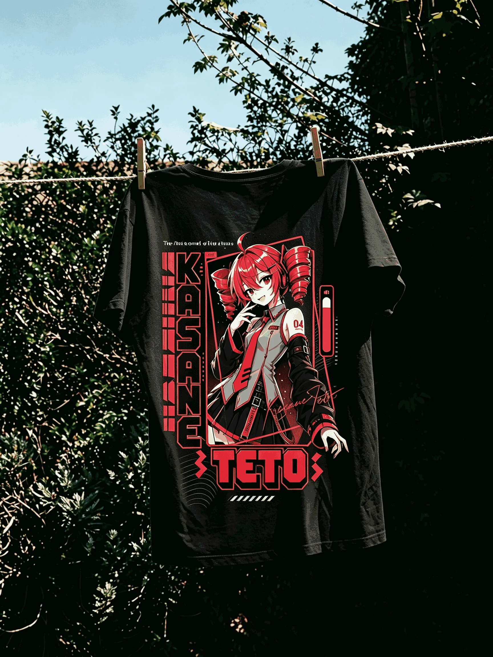 Kasane Teto Oversized Unisex T-shirt Printed Cotton Neutral O-Neck Short Sleeve Vintage Loose high quality Streetwear Trendy tee