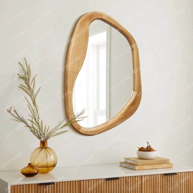 X-S  Simple Modern  Retro Bathroom Mirror Wall Mounted Bathroom Mirror HG