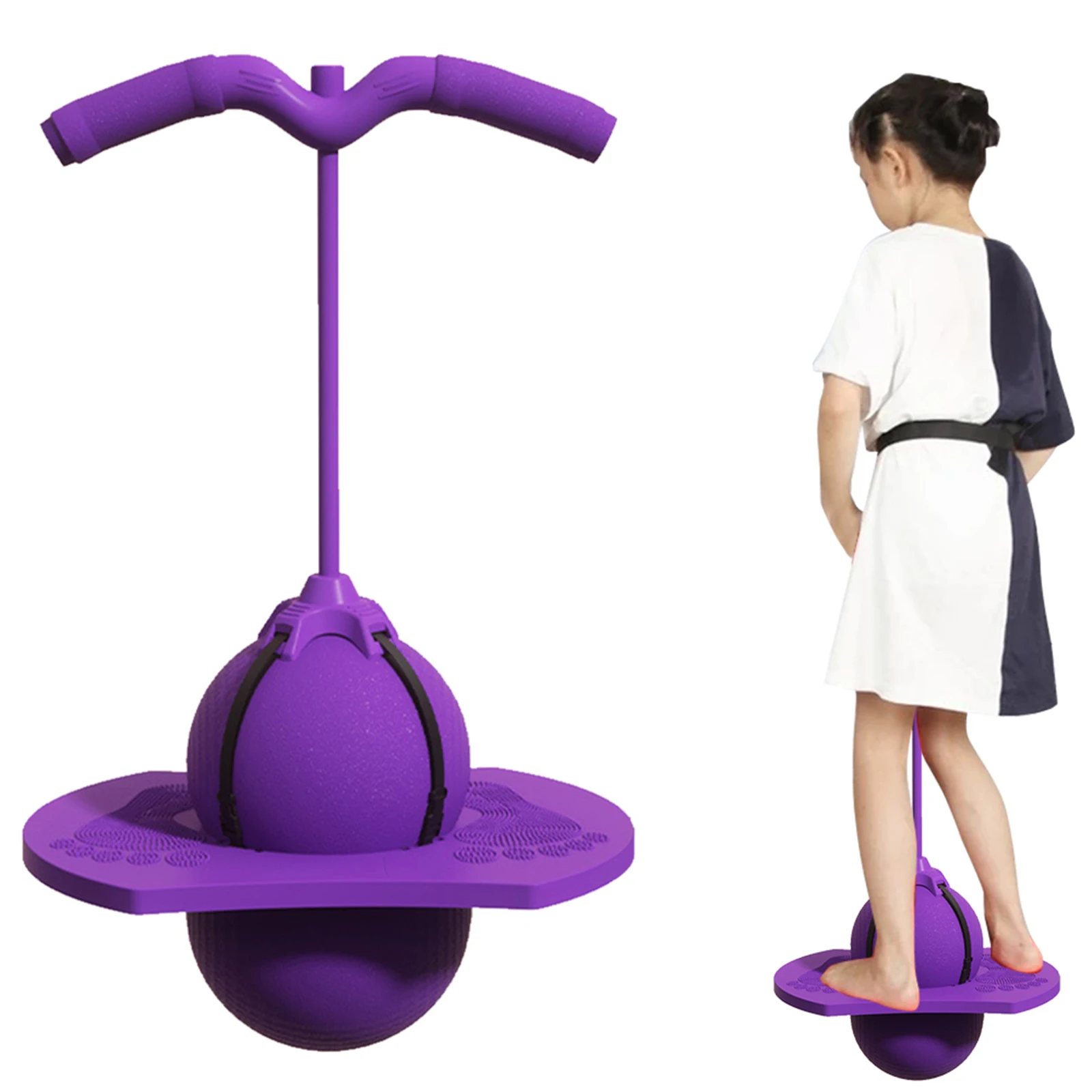 

Новый мяч-попрыгун Pogo с ручкой и насосом, игрушка для прыжков в высоту, балансировочный мяч для прыжков, безопасный и веселый для детей, мальчиков и девочек, для игр на улице