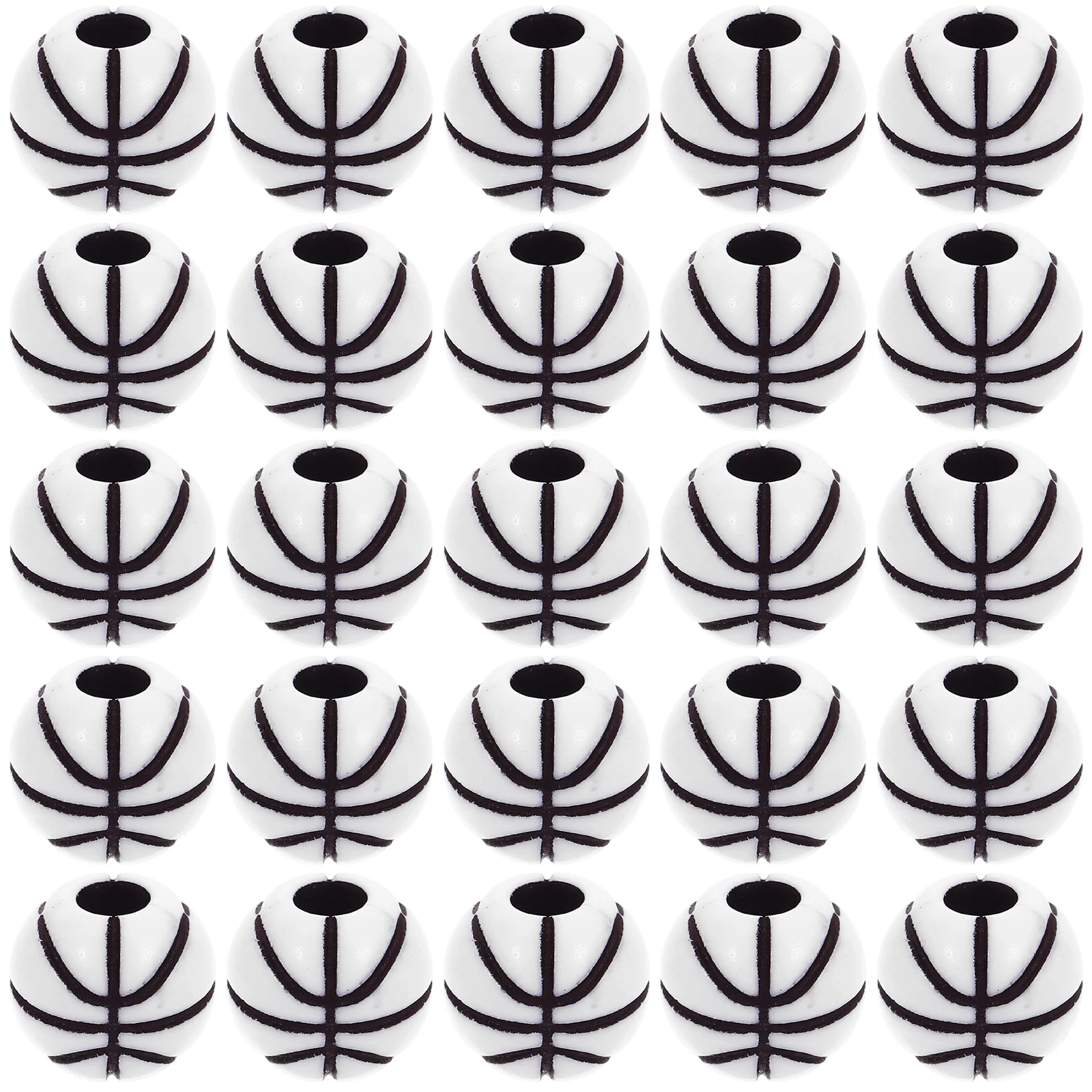 

100pcs Acrylic Basketball Loose Beads For Jewelry Making Diy Craft Sport Themed Necklace Bracelet Spacer Beads Kids Gift
