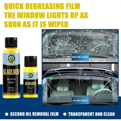 Glass Oil Film Remover Paste Glass Grease Water Stain Cleaner Windshield Polisher Remove Heavy Spots Clear Vision Glaoilmov